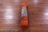 Reversible Kilim Flat Weave Wool On Wool Rug - 2' 8" X 9' 2" - Golden Nile