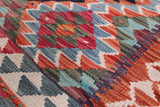 Reversible Kilim Flat Weave Wool On Wool Runner Rug - 2' 8" X 9' 11" - Golden Nile
