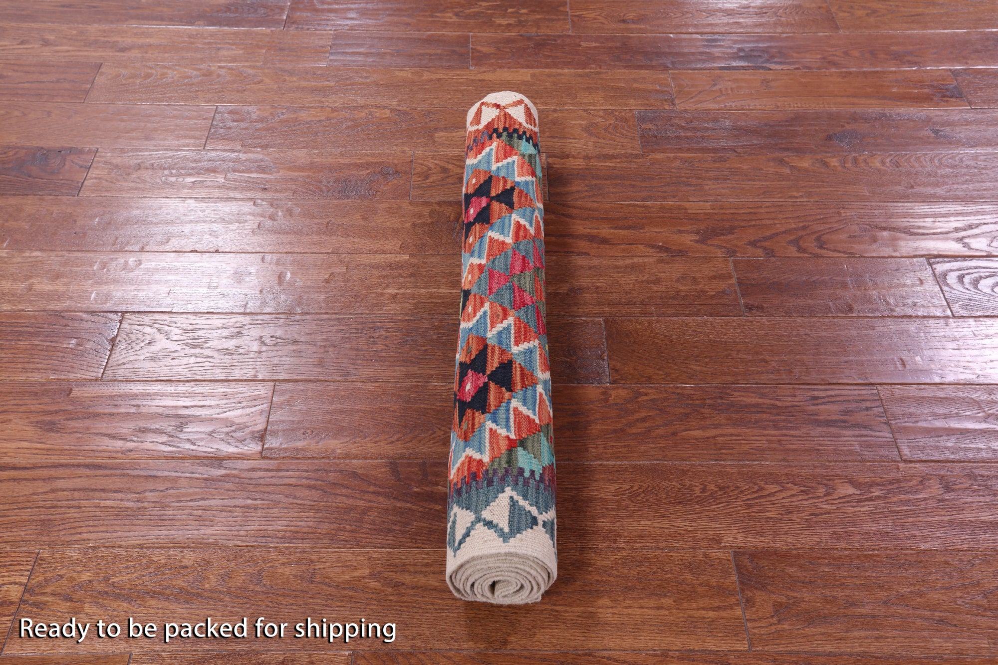 Reversible Kilim Flat Weave Wool On Wool Runner Rug - 2' 8" X 9' 11" - Golden Nile