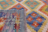 Reversible Kilim Flat Weave Wool On Wool Runner Rug - 2' 9" X 13' 0" - Golden Nile