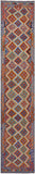 Reversible Kilim Flat Weave Wool On Wool Runner Rug - 2' 9" X 13' 0" - Golden Nile