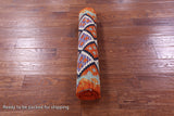 Reversible Kilim Flat Weave Wool On Wool Runner Rug - 2' 7" X 12' 7" - Golden Nile