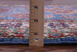 Blue Super Kazak Hand Knotted Wool Rug - 4' 2" X 5' 9" - Golden Nile
