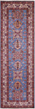 Blue Super Kazak Handmade Wool Runner Rug - 2' 6" X 7' 8" - Golden Nile
