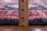 Blue Super Kazak Hand Knotted Wool Runner Rug - 2' 9" X 9' 11" - Golden Nile