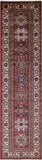 Red Super Kazak Hand Knotted Wool Runner Rug - 2' 7" X 10' 2" - Golden Nile