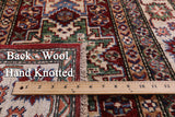 Red Super Kazak Hand Knotted Wool Runner Rug - 2' 7" X 10' 2" - Golden Nile