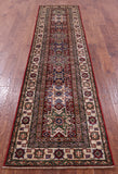 Red Super Kazak Hand Knotted Wool Runner Rug - 2' 7" X 10' 2" - Golden Nile