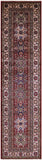 Red Super Kazak Hand Knotted Wool Runner Rug - 2' 7" X 10' 2" - Golden Nile
