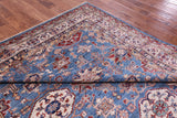 Blue Super Kazak Hand Knotted Wool Rug - 8' 2" X 10' 0" - Golden Nile