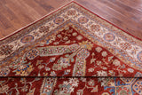 Red Super Kazak Hand Knotted Wool Rug - 8' 4" X 10' 0" - Golden Nile