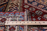 Red Super Kazak Handmade Wool Rug - 8' 0" X 10' 8" - Golden Nile