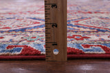 Red Super Kazak Handmade Wool Rug - 8' 0" X 10' 8" - Golden Nile