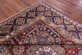 Red Super Kazak Handmade Wool Rug - 8' 0" X 10' 8" - Golden Nile