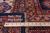 Blue Super Kazak Hand Knotted Wool Rug - 12' 2" X 15' 10" - Golden Nile