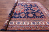 Blue Super Kazak Hand Knotted Wool Rug - 12' 2" X 15' 10" - Golden Nile