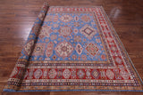 Blue Super Kazak Hand Knotted Wool Rug - 8' 11" X 11' 8" - Golden Nile