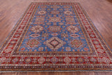 Blue Super Kazak Hand Knotted Wool Rug - 8' 11" X 11' 8" - Golden Nile