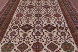 Ivory Super Kazak Hand Knotted Wool Rug - 8' 11" X 11' 4" - Golden Nile