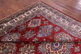 Red Super Kazak Hand Knotted Wool Rug - 8' 10" X 12' 1" - Golden Nile