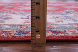 Red Super Kazak Hand Knotted Wool Rug - 7' 11" X 10' 0" - Golden Nile