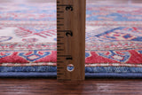 Blue Super Kazak Hand Knotted Wool Rug - 6' 11" X 9' 7" - Golden Nile