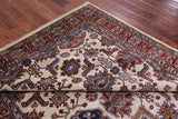 Ivory Super Kazak Hand Knotted Wool Rug - 6' 8" X 9' 10" - Golden Nile