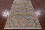 William Morris Handmade Wool Area Rug - 5' 0" X 8' 1" - Golden Nile