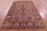 Super Kazak Handmade Wool Rug - 6' 2" X 8' 9" - Golden Nile