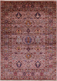 Super Kazak Handmade Wool Rug - 6' 2" X 8' 9" - Golden Nile