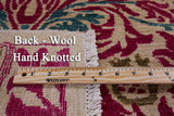 Ivory William Morris Hand Knotted Wool Area Rug - 5' 2" X 7' 8" - Golden Nile