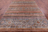 Khorjin Persian Gabbeh Hand Knotted Wool Rug - 8' 1" X 10' 4" - Golden Nile