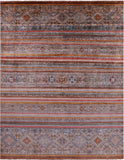 Khorjin Persian Gabbeh Hand Knotted Wool Rug - 8' 1" X 10' 4" - Golden Nile