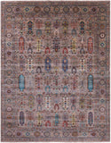 Turkmen Ersari Hand Knotted Wool Rug - 8' 0" X 10' 0" - Golden Nile