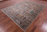Turkmen Ersari Hand Knotted Wool Rug - 8' 0" X 10' 0" - Golden Nile