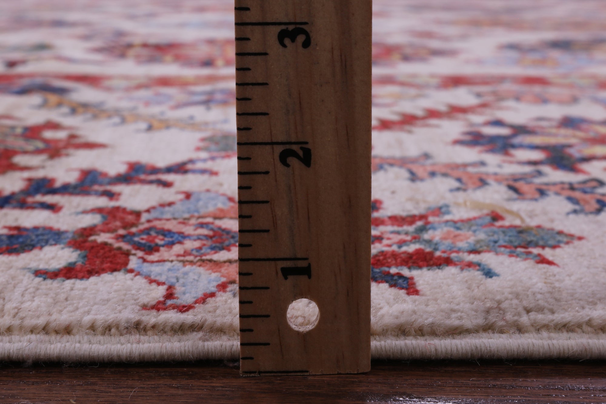 Ivory Super Kazak Hand Knotted Wool Rug - 7' 11" X 10' 4" - Golden Nile
