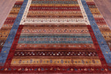 Persian Tribal Gabbeh Hand Knotted Wool Rug - 6' 8" X 9' 9" - Golden Nile