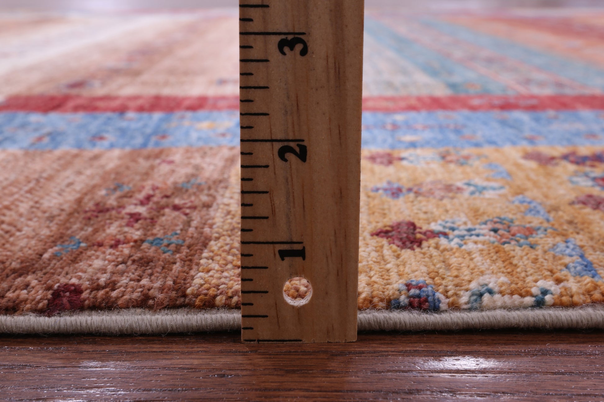 Persian Tribal Gabbeh Hand Knotted Wool Rug - 6' 8" X 9' 9" - Golden Nile