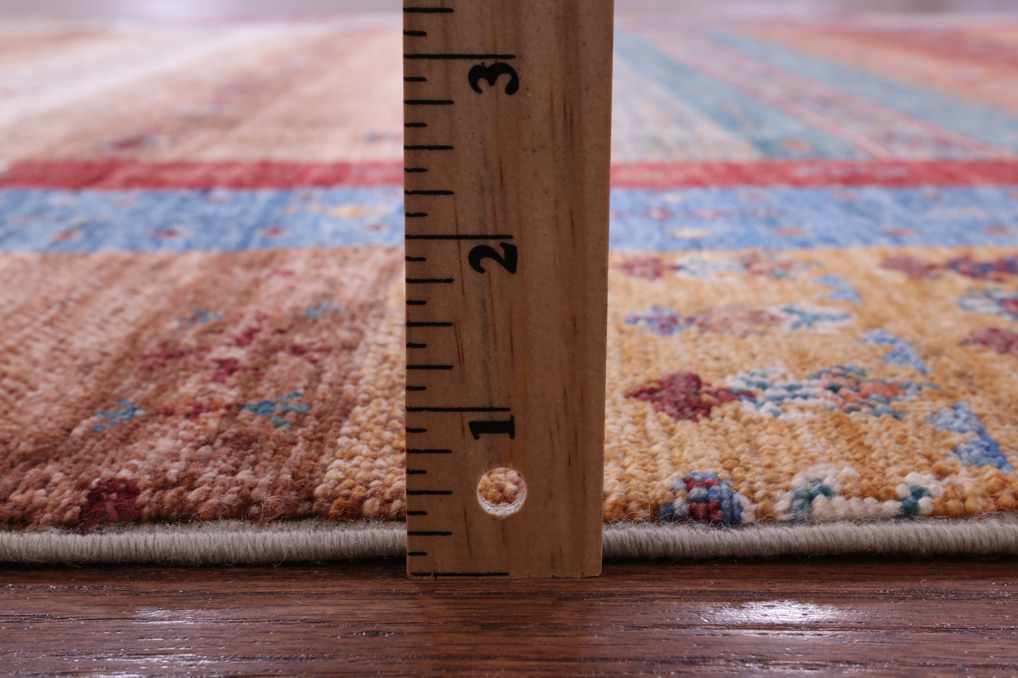 Persian Tribal Gabbeh Hand Knotted Wool Rug - 6' 8" X 9' 9" - Golden Nile