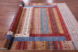 Persian Tribal Gabbeh Hand Knotted Wool Rug - 6' 8" X 9' 9" - Golden Nile
