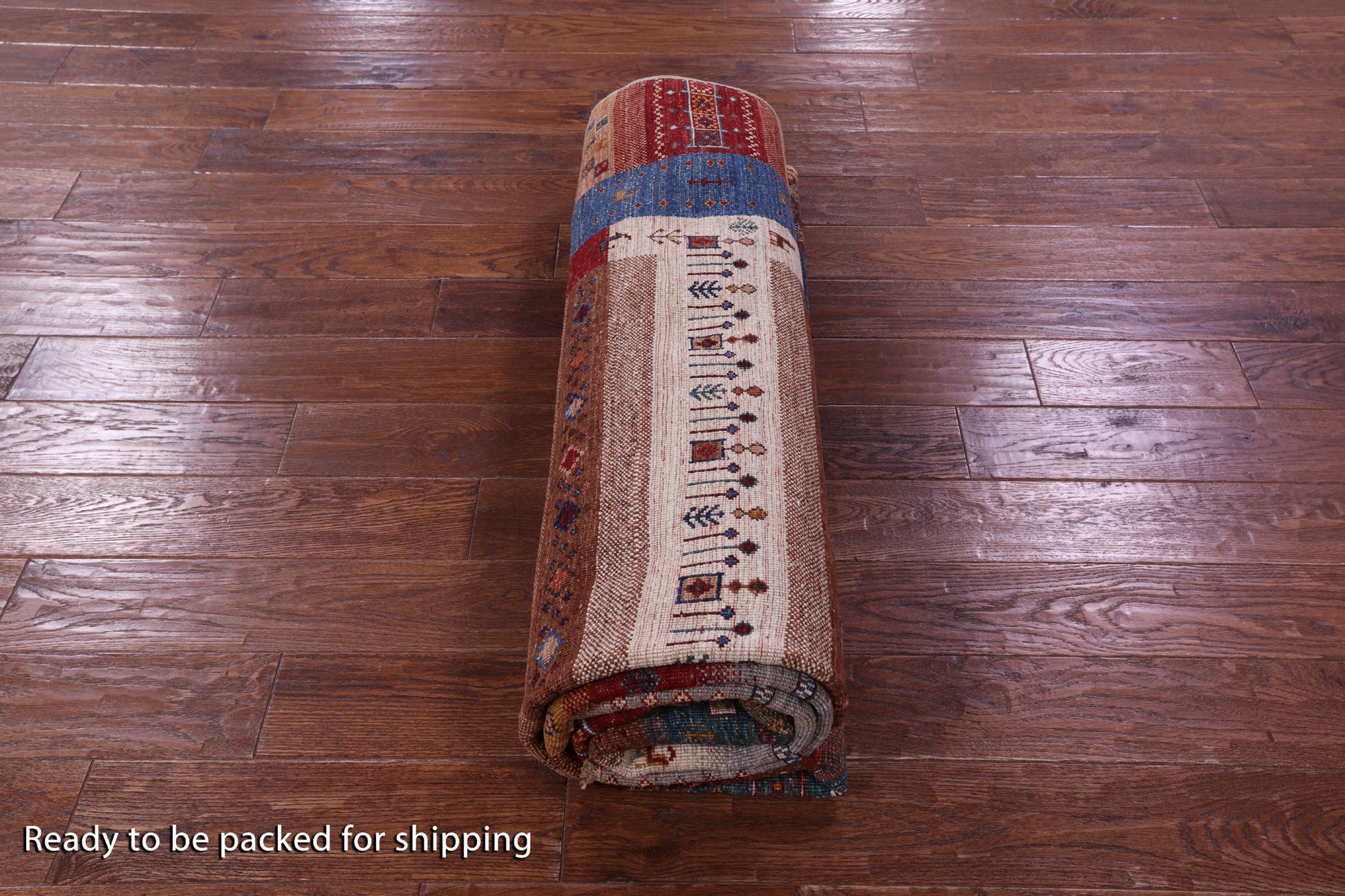 Persian Tribal Gabbeh Hand Knotted Wool Rug - 6' 8" X 9' 9" - Golden Nile