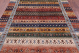 Tribal Persian Gabbeh Hand Knotted Wool Rug - 6' 10" X 10' 0" - Golden Nile