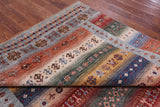 Tribal Persian Gabbeh Hand Knotted Wool Rug - 6' 10" X 10' 0" - Golden Nile