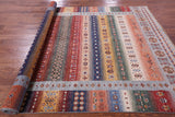 Tribal Persian Gabbeh Hand Knotted Wool Rug - 6' 10" X 10' 0" - Golden Nile