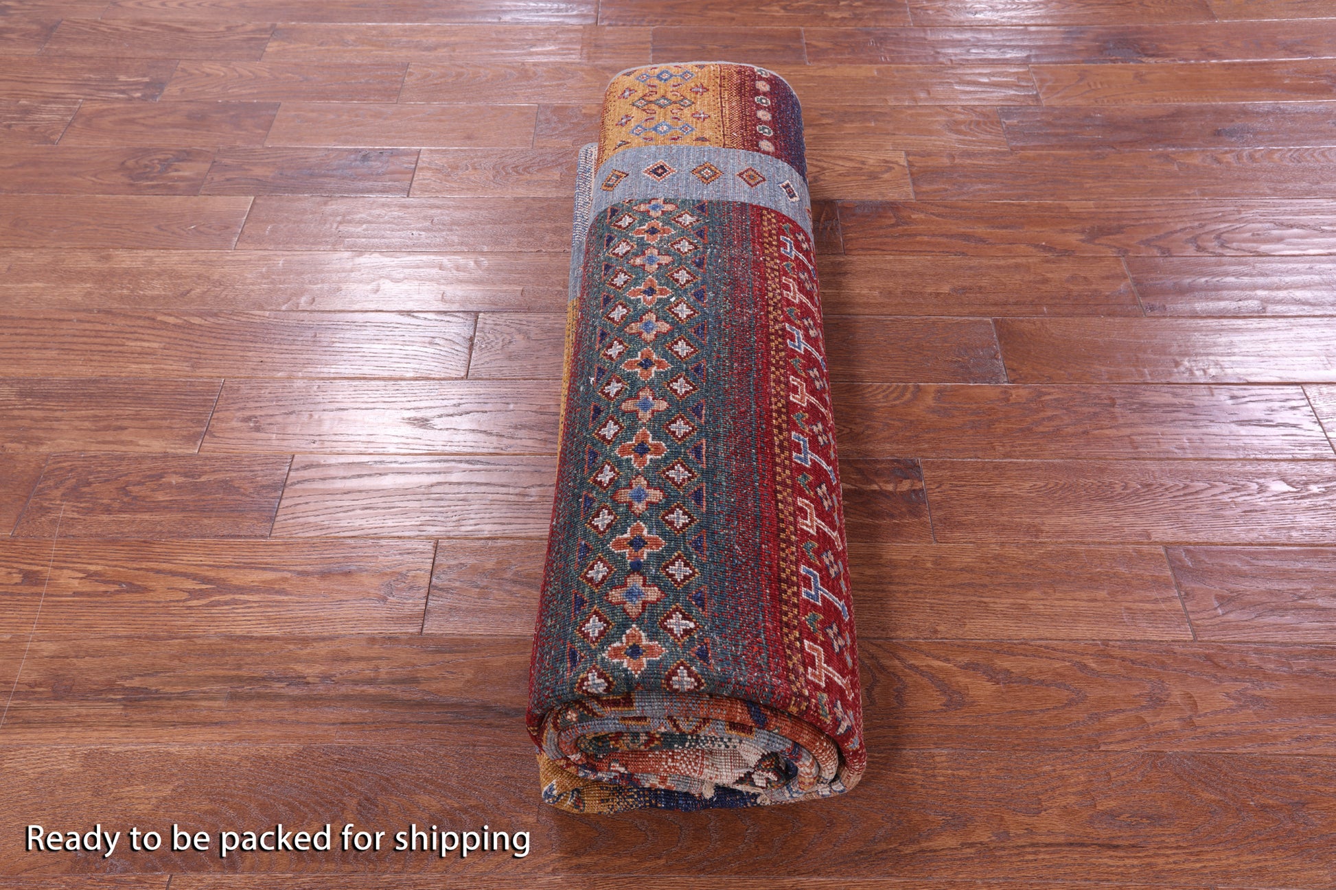 Tribal Persian Gabbeh Hand Knotted Wool Rug - 6' 10" X 10' 0" - Golden Nile