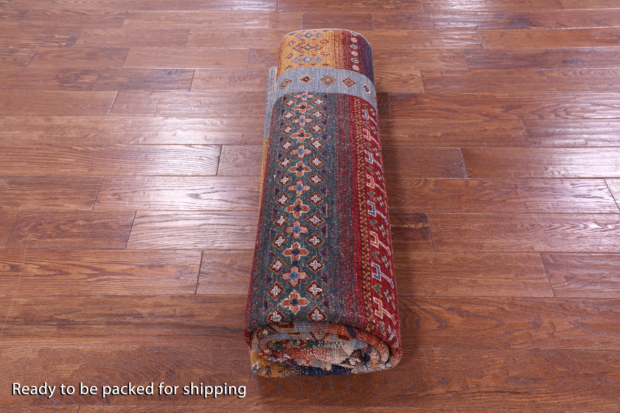 Tribal Persian Gabbeh Hand Knotted Wool Rug - 6' 10" X 10' 0" - Golden Nile