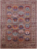 Turkmen Ersari Handmade Wool Rug - 7' 3" X 9' 8" - Golden Nile