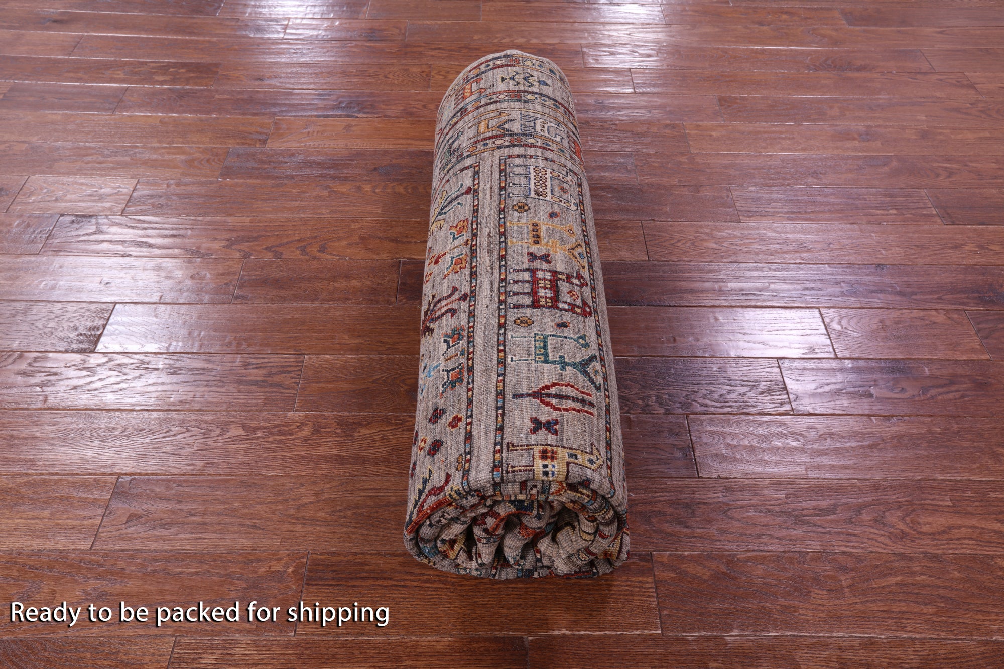 Persian Gabbeh Tribal Hand Knotted Wool Rug - 6' 10" X 9' 9" - Golden Nile