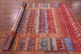 Persian Gabbeh Tribal Hand Knotted Wool Rug - 7' 0" X 10' 0" - Golden Nile