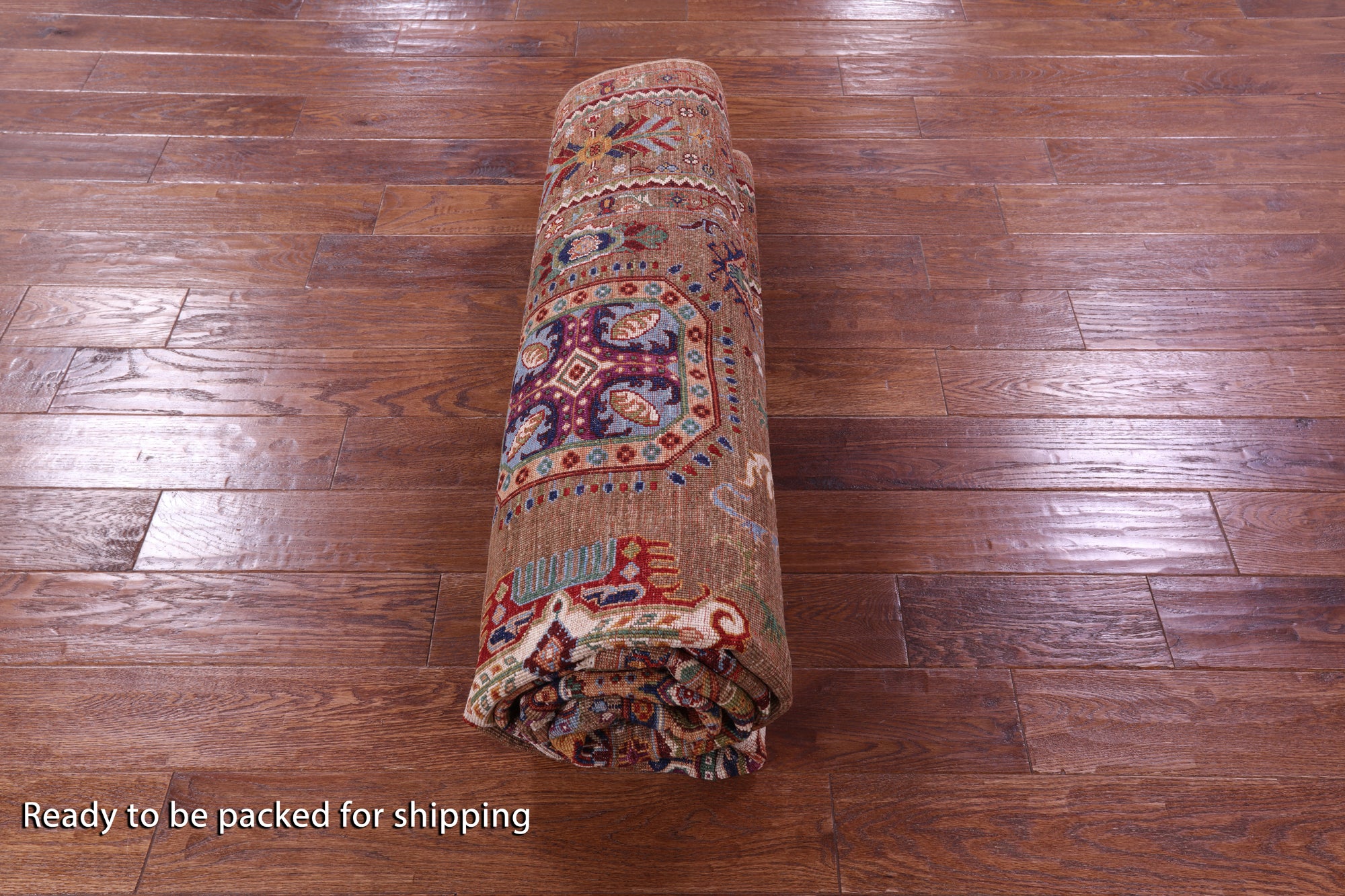 Peshawar Hand Knotted Wool Rug - 6' 10" X 9' 9" - Golden Nile